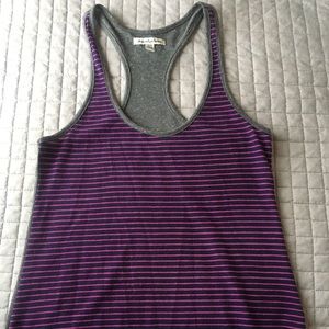 Striped razor back tank